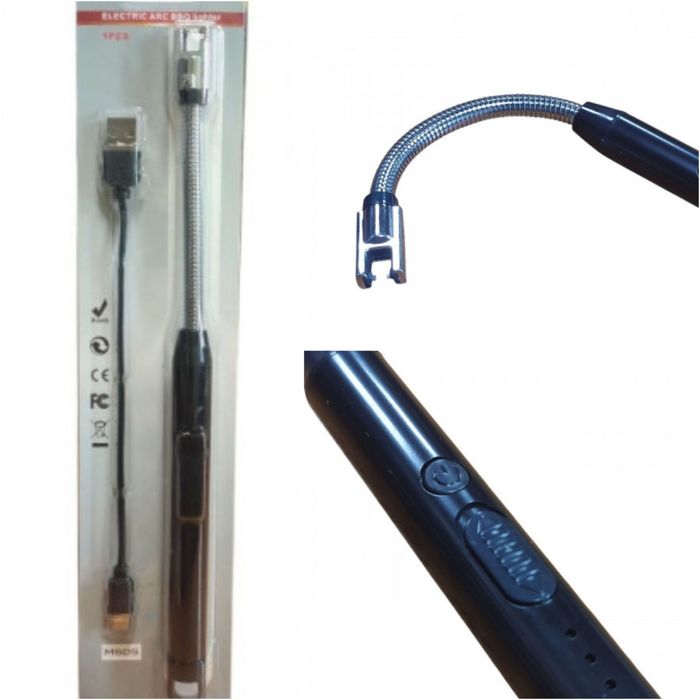 Электроимпульсная аккумуляторная зажигалка с гибким стержнем BBQ Light
