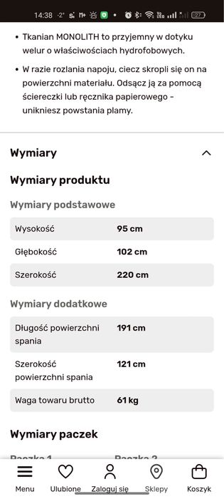 Wersalka zielona Telda New
