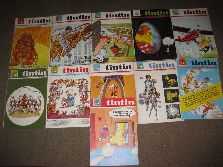 48 Revistas de Banda Desenhada "Tintin"