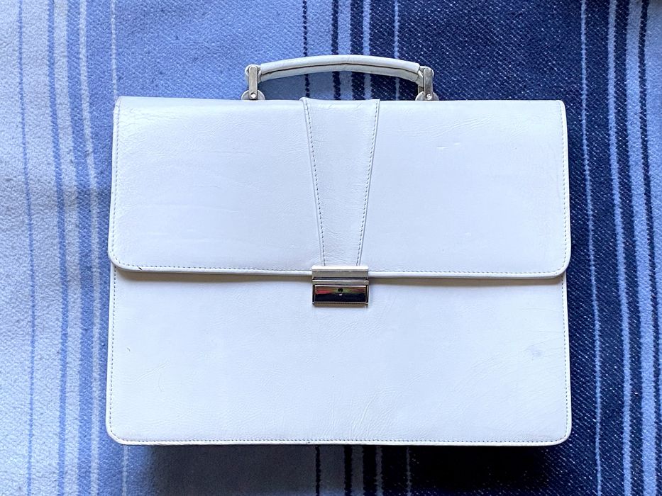 Портфель из натуральной кожи для документов, ноутбука, планшета