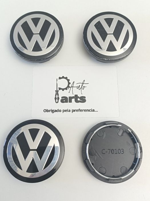 Conjunto 4 Centros de jante Volkswagen 50mm