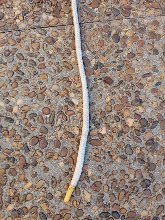 Cabo de nylon branco 10mm nunca usado