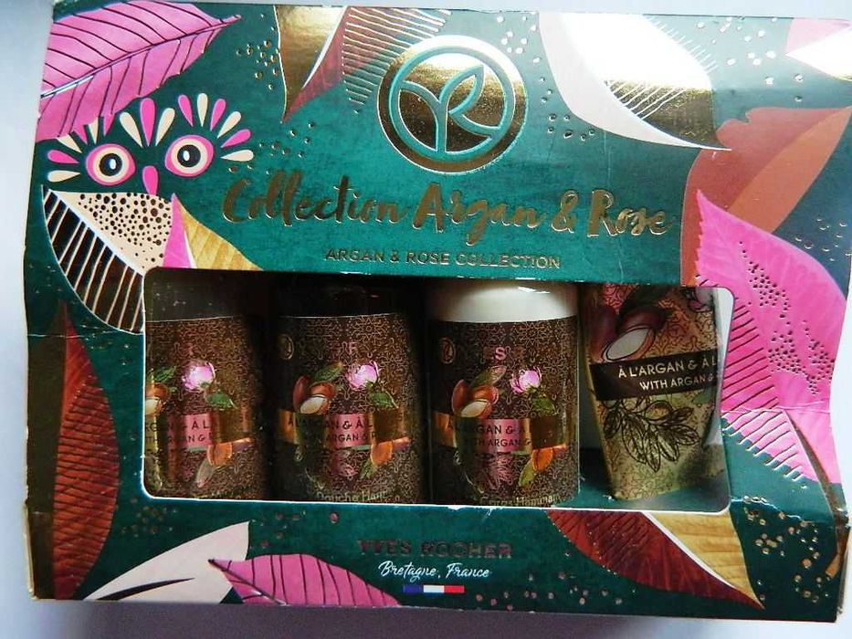 Yves Rocher Argan&Rose, zestaw kosmetyków w pudełku