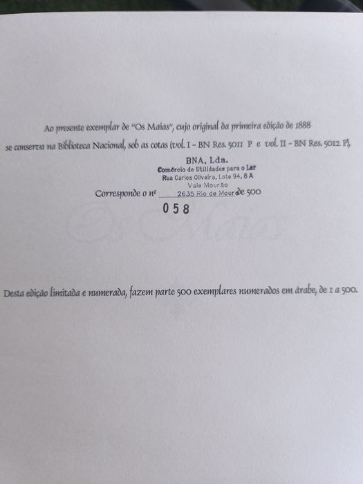 Os Maias edição ouro 24kt SPAL