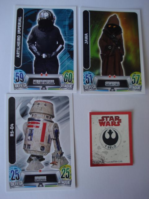 Star Wars- Cartas/Autocolante