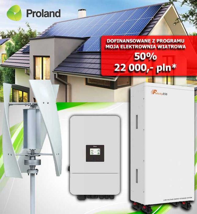 Instalacja Fotowoltaiczna 10kW Magazyn 15kWh Turbina 3kW DOFINA 22 000