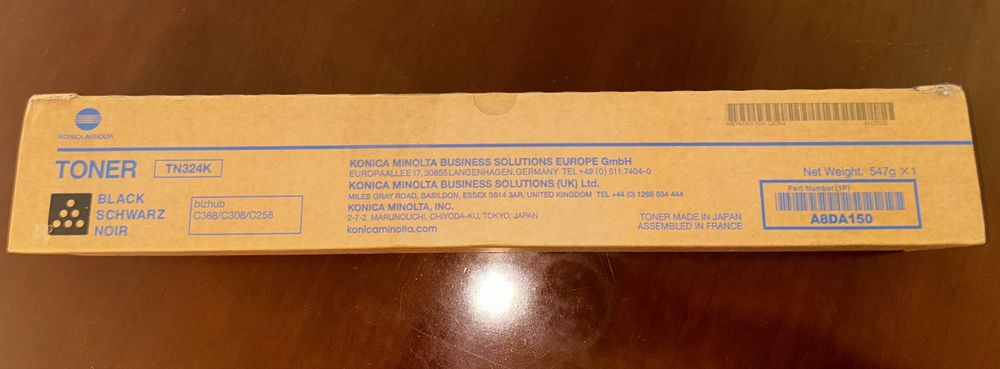 Toner TN324K Black/Preto Konica Minolta