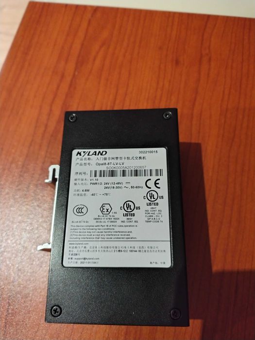 Switch przemysłowy Kyland OPAL 8T-LV-LV , 100Mbps , na szynę DIN/TH35
