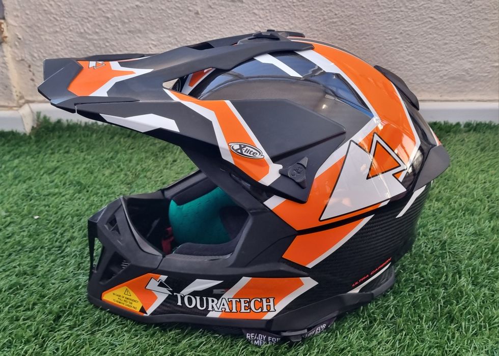 Capacete Nolan Touratech X-lite Aventuro em Carbono