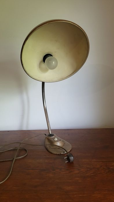 Lampa stołowa industrialna |  Bauhausu |  EAKV vintage lat 50-tych