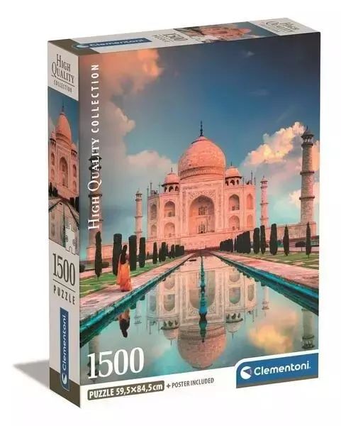 Puzzle 1500 Compact Taj Mahal. Clementoni. Nowy Produkt
