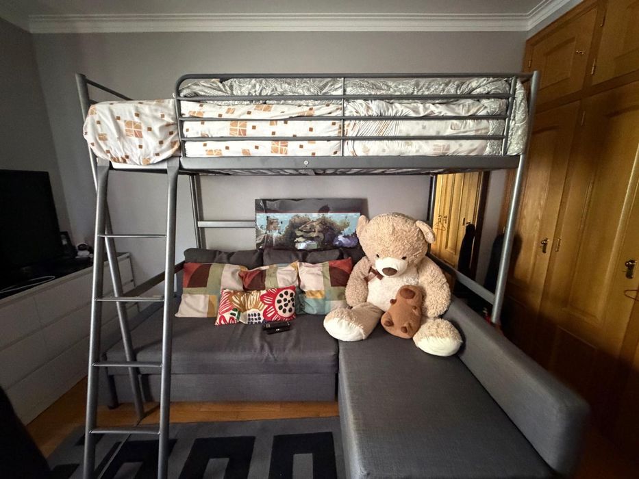 Cama alta+ colchão