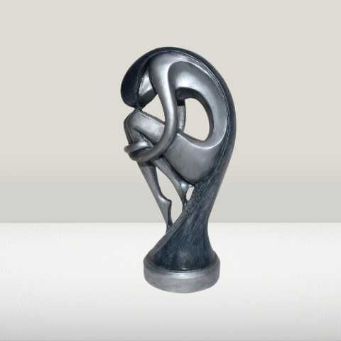 Corpo de mulher em marfinite pintada à mão (0,91 kg; Altura 24 cm)