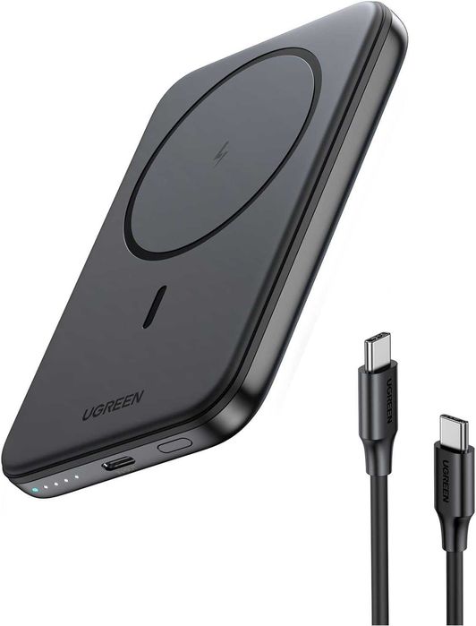 Powerbank indukcyjny Ugreen 15W 5000mah bezprzewodowy iPhone cienki