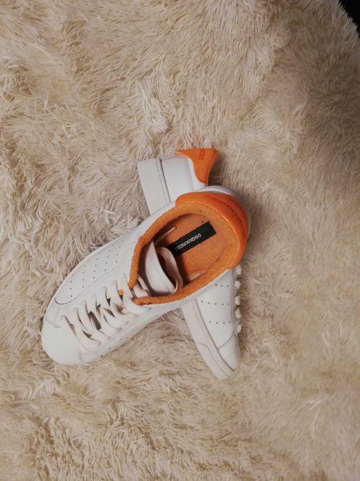 sneakersy Dsquared2 40 damskie białe skórzane 40