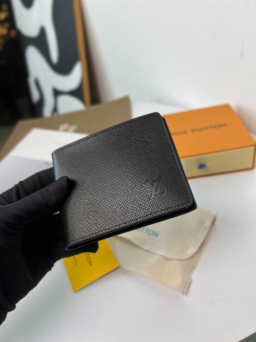 Кошелек Луи Витон черный бумажник Louis Vuitton органайзер LV k315