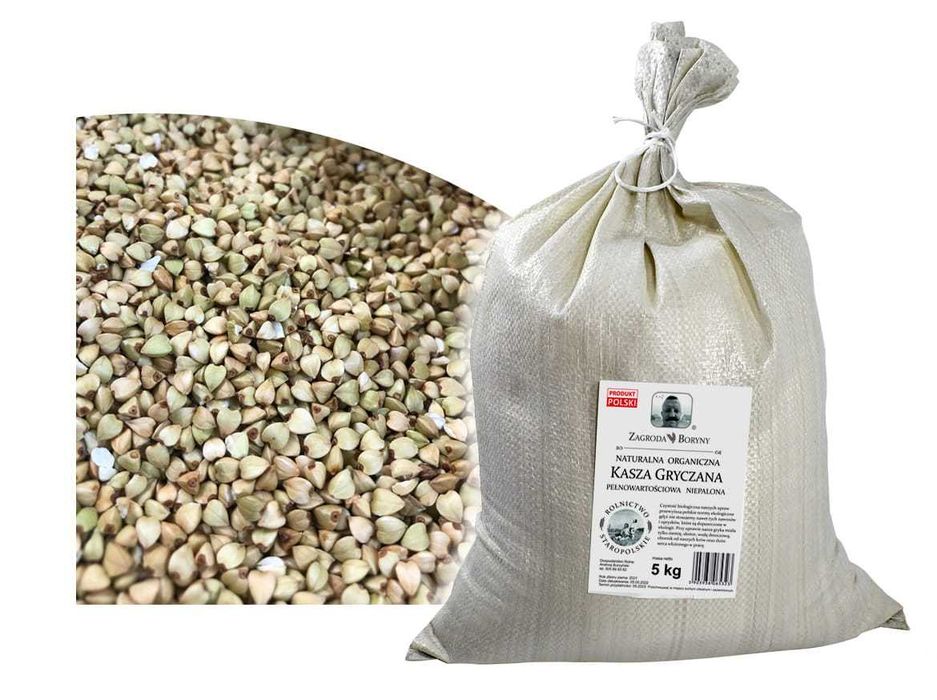 KASZA Gryczana WYBORNA Niepalona BIO od Boryny 5 KG