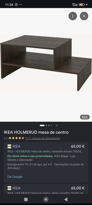 Mesa de centro madeira