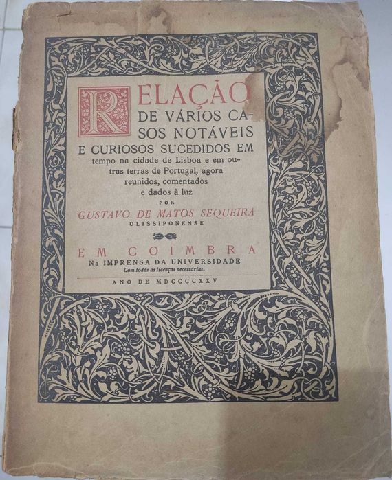 Relação de Vários Casos Notáveis e Curiosos