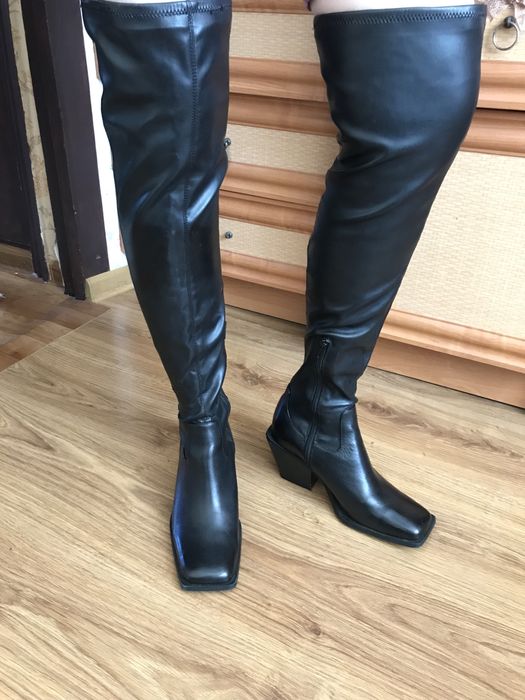 Сапоги женские,кожа!