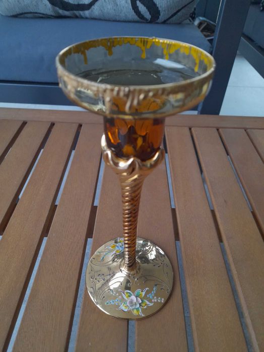 Castiçal de vidro murano