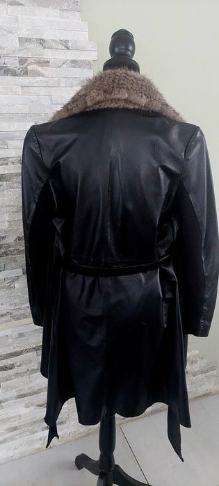 Skórzany płaszcz Max Mara M