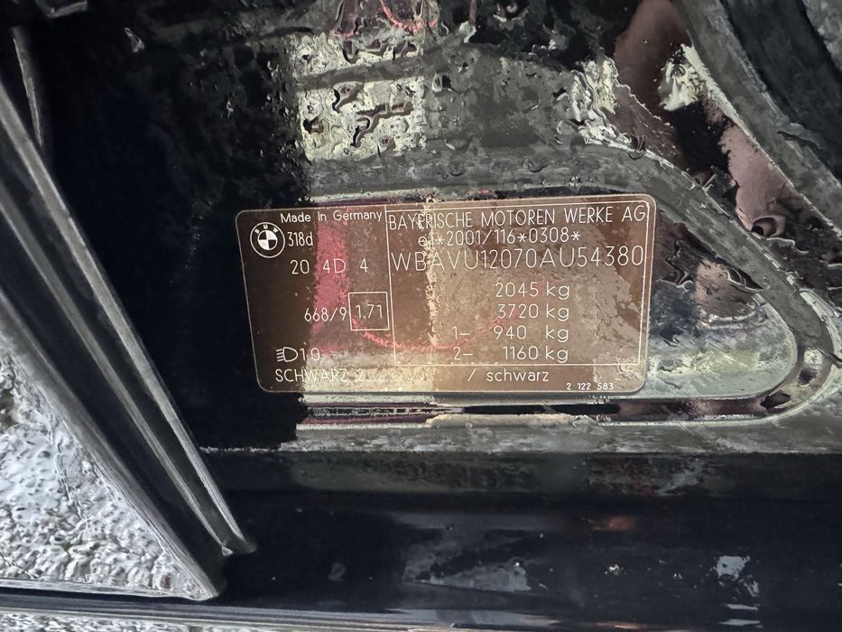 BMW E91 drzwi SCHWARZ 2 czarne