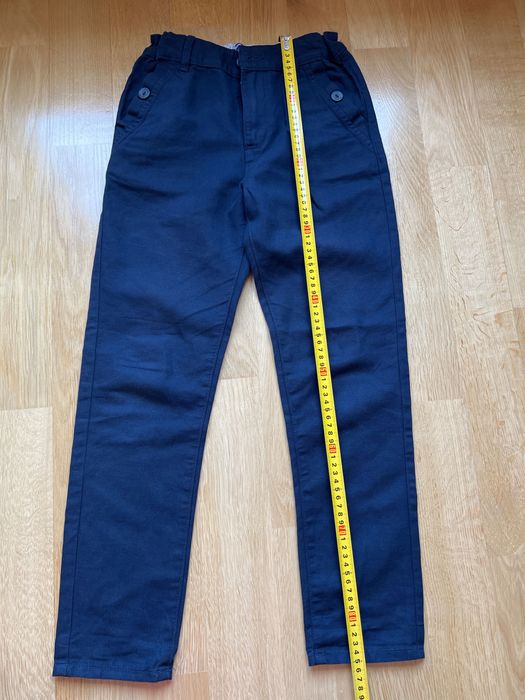 Spodnie granatowe Okaidi Chino Slim 140