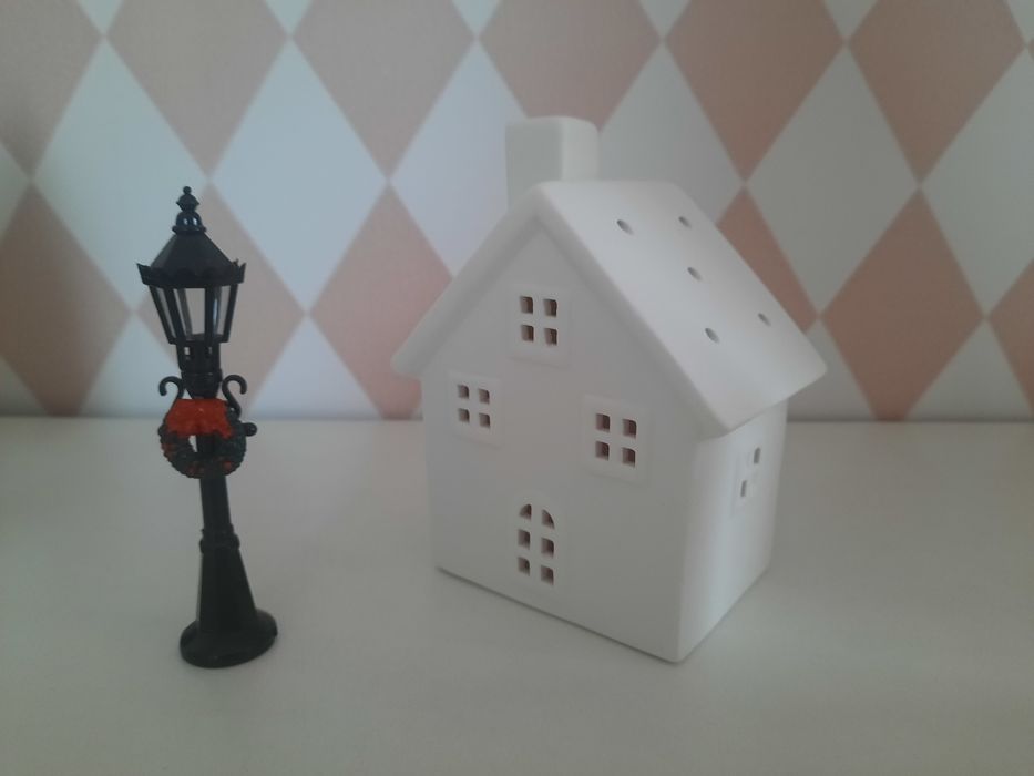 Kamieniczka DUŻA - domek ceramiczny na tealighty