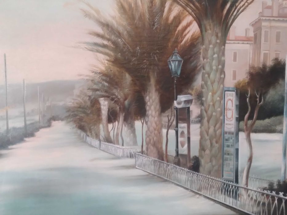 PAŁACOWY ANTYK - Bardzo Duży Obraz z XIX wiek - 1897 rok sygnowany