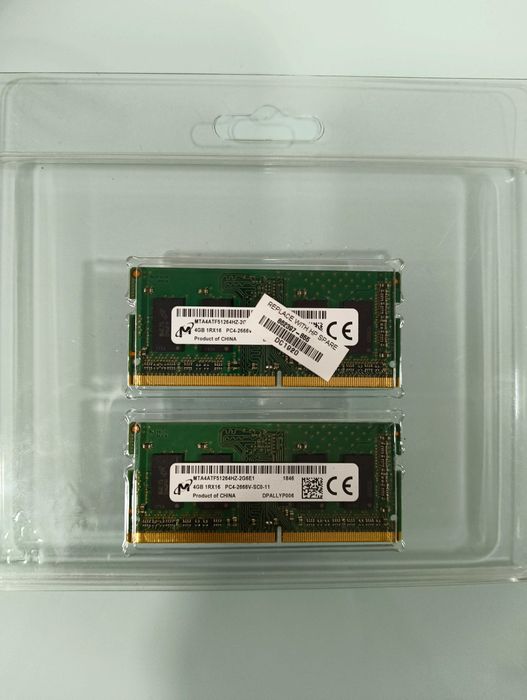 Memória RAM SO-DIMM • DDR4 • 2666Mhz • 2x4 (8GB) • excelente estado