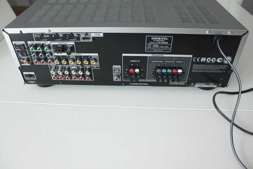 Amplituner Onkyo TX SR 313  USB mp3 wzmacniacz kino domowe