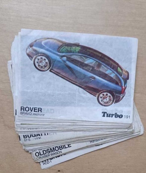 Вкладыши от жвачки Turbo 51-120 121-190 191-260 261-330