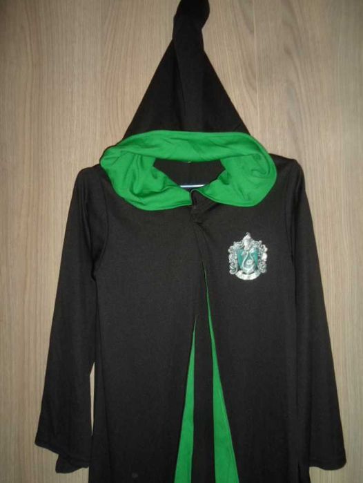 Мантия плащ Slytherin Гарри Поттер рост 136-140