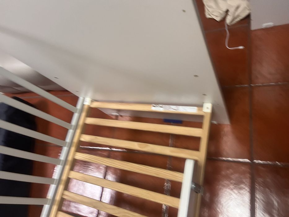 berço/cama Trama Big star branco cinza 2 unidades