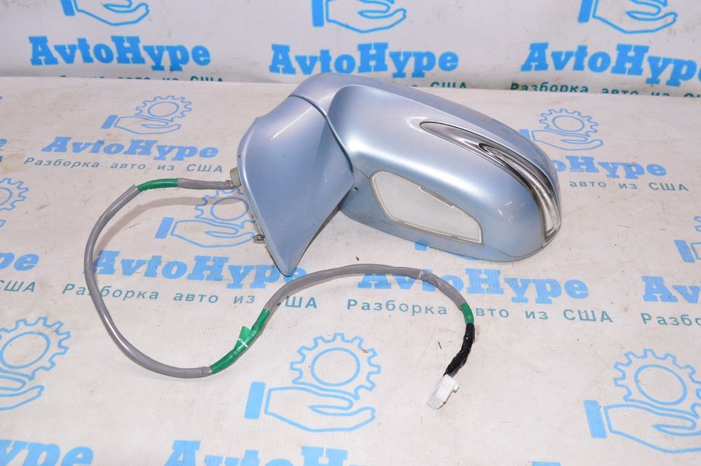Зеркало боковое левое Lexus RX350 RX450h 10-15 USA голубое 14 пинов Ре