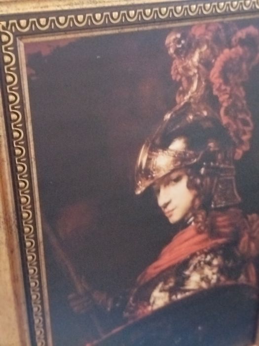 Quadro Rembrandt Pallas Athena Deusa Grega da Sabedoria e Estratégia