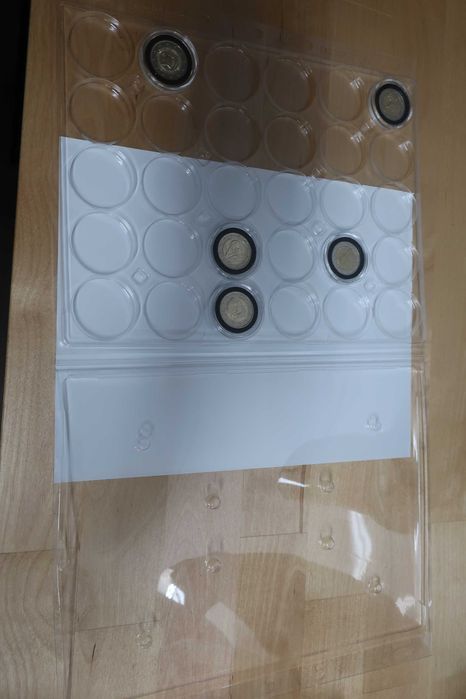 LEUCHTTURM Folhas p/ Cápsulas moedas - EURO coins
