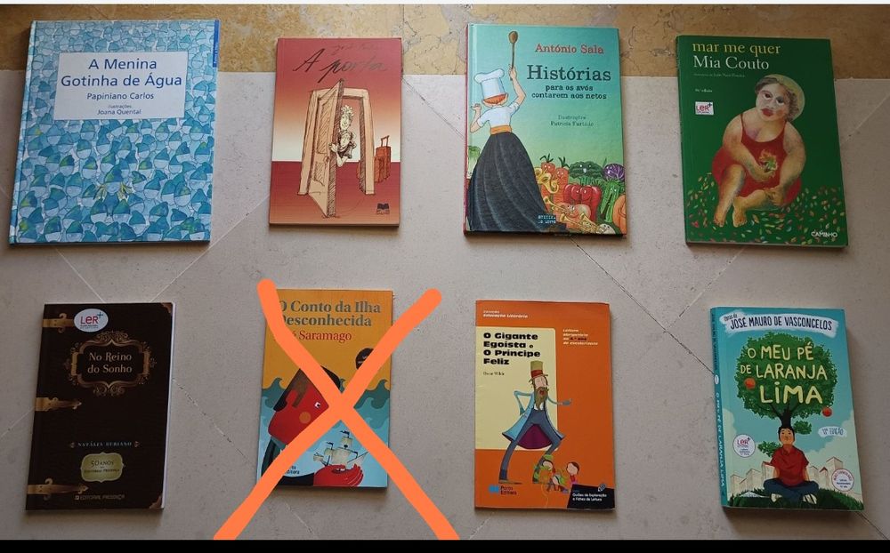 Livros de leitura obrigatória do 1º, 2º e 3º ciclo