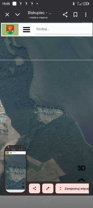 Działka nad jeziorem