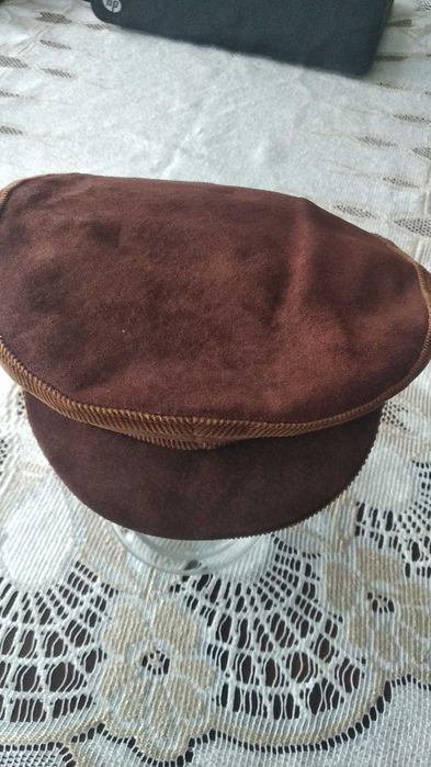 Kaszkiet męski skórzany