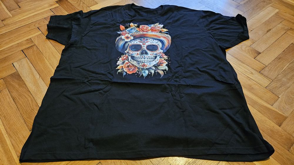 T-shirt 5XL, nowy, męski, czarny