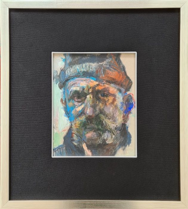 Obraz znanego artysty na płótnie OPRAWIONY Kominiarz na szczęście