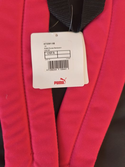 Oryginalny plecak Puma lekki czerwony