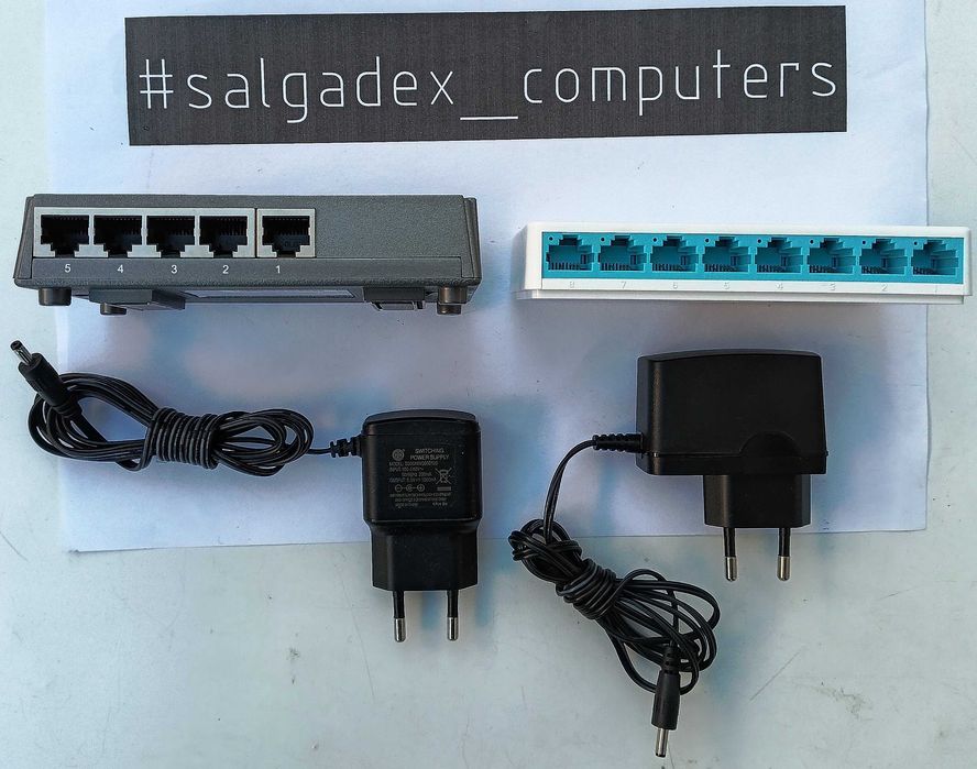 SWITCH REDE, 5 e 8 portas 10/100Mbps