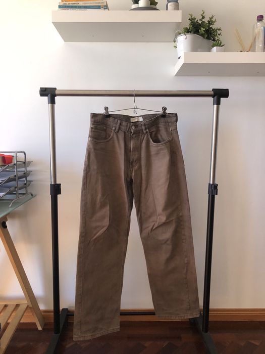 Calça baggy castanha