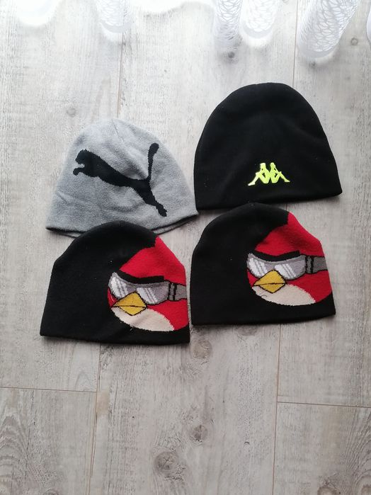 Czapki 4 szt. Bliźniaki angry beards puma kappa 50-51 92 - 104