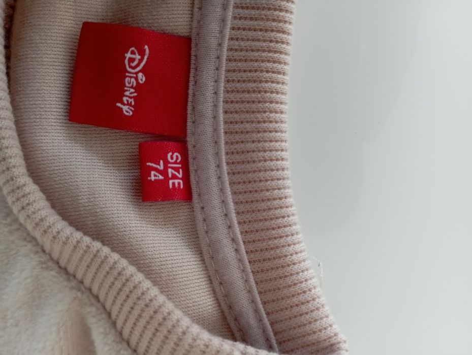 Bluza myszka mini róż ubranka dla dziewczynki dzieciece róż. 74