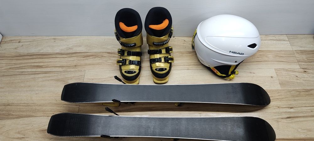 Komplet Narty 80 cm Rossignol Buty r-30 Kask GRATIS