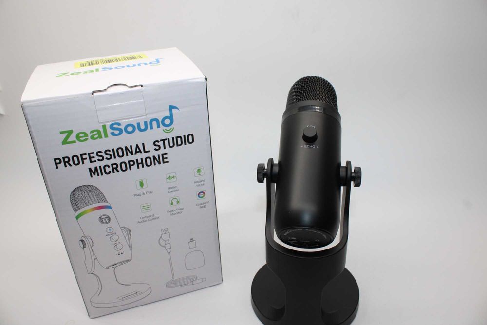 ZealSound K66 PRO Mikrofon pojemnościowy USB, Plug&Play dla YT STREAM